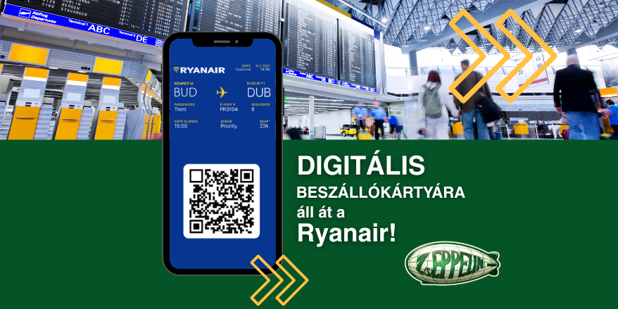 Fontos változás: a Ryanair 2025. november 12-től teljesen átállt a digitális beszállókártyákra