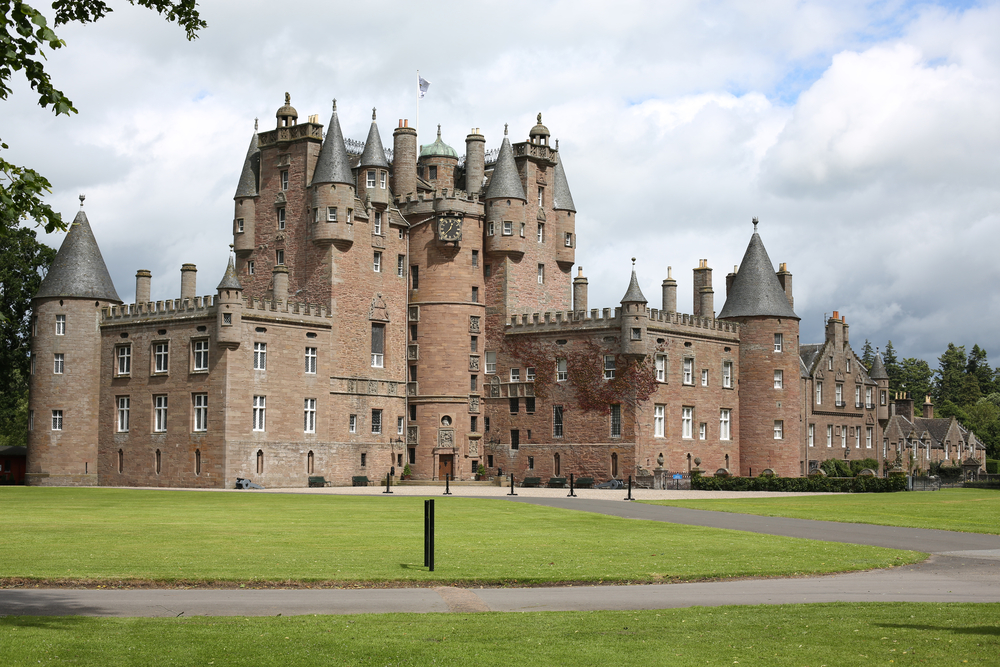 A Glamis kastély Skóciában. 